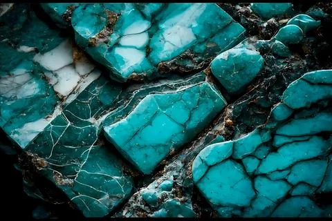 Abstract background of stone texture. Turquoise marble pattern Illustrazione stock