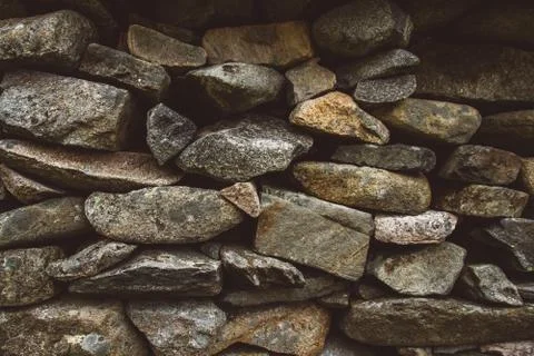 Abstract background of stone wall texture. Copy space. Can use as banner Stock Photos