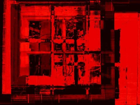 Abstract background in striking red and black colors. A surreal combination o Illustrazione stock
