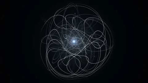 Abstract background with strings sphere Video stock 84140770