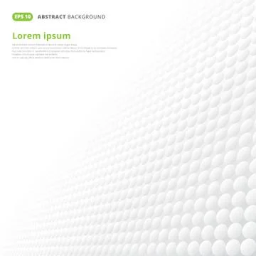 Abstract background stripe 3d circle pattern repeating gradient white and gra Stock Illustration