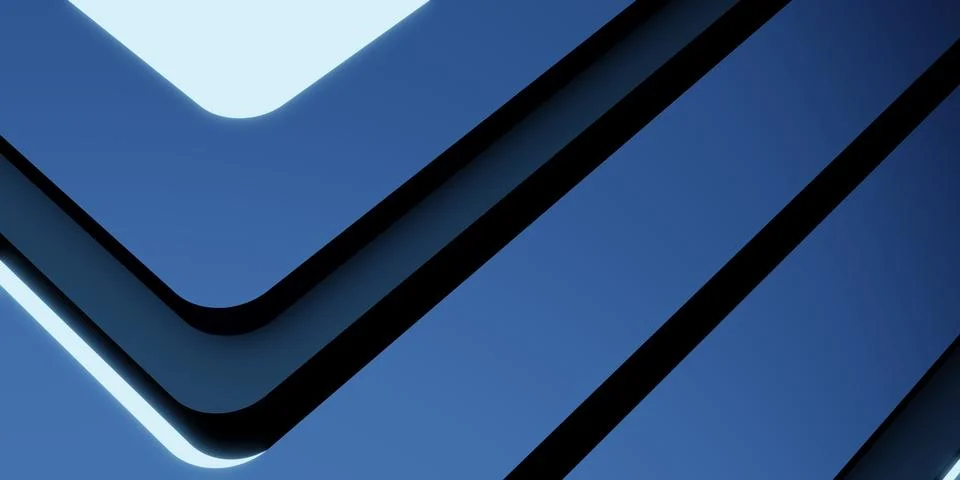 Abstract background Striped material shiny 3D technology illustration Stock Illustration