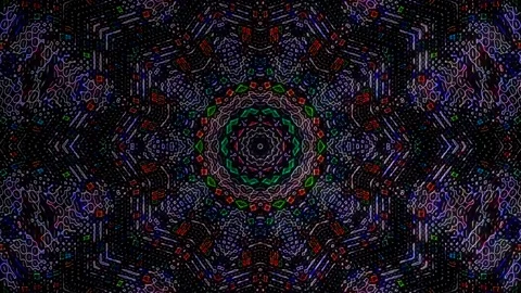 Abstract background stripes and with shining light dots.Animation with circles Stock Footage 235220218