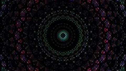 Abstract background stripes and with shining light dots.Animation with circles Stock Footage 235658014