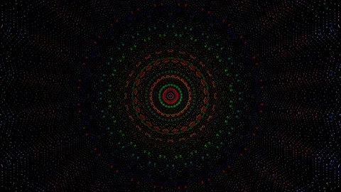 Abstract background stripes and with shining light dots.Animation with circles Stock Footage 235912378