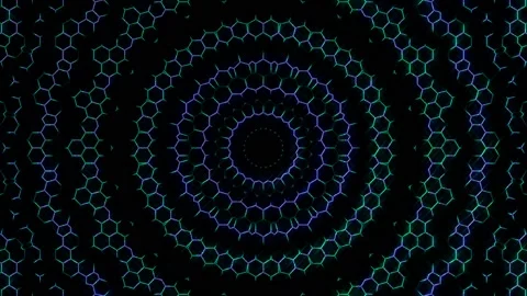 Abstract background stripes and with shining light dots.Animation with circles Stock-Footage 238624604