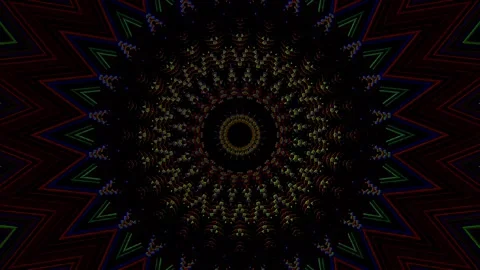 Abstract background stripes and with shining light dots.Animation with circles Stock Footage 247897681