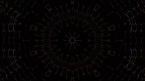 Abstract background stripes and with shining light dots.Animation with circles Stock-Footage 264977685