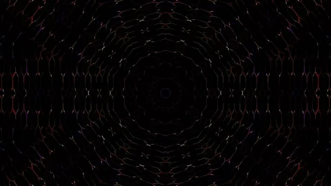 Abstract background stripes and with shining light dots.Animation with circles Stock Footage 264977889