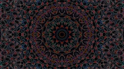 Abstract background stripes and with shining light dots.Animation with circles Stock Footage 265147947