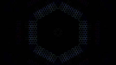 Abstract background stripes and with shining light dots.Animation with circles Stock-Footage 295946816