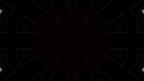 Abstract background stripes and with shining light dots.Animation with circles Video stock 295946855