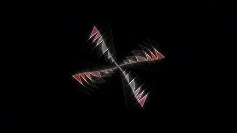 Abstract background stripes and with shining light dots.Animation with circles Video stock 297864156