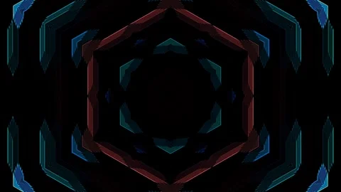 Abstract background stripes and with shining light dots.Animation with circles Video stock 303657604