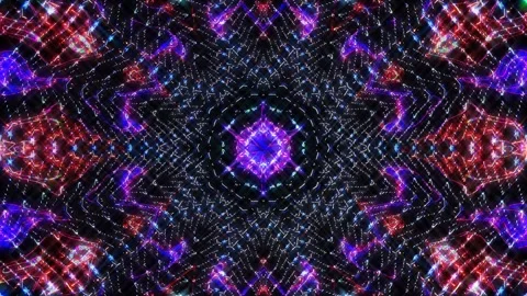 Abstract background stripes and with shining light dots.Animation with circles 動画素材 303774147