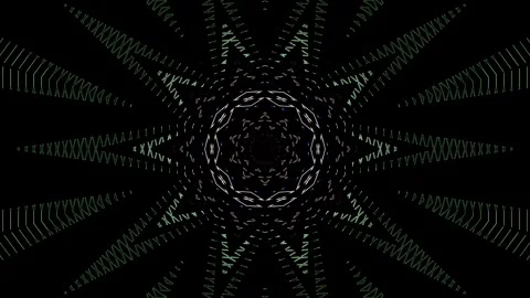 Abstract background stripes and with shining light dots.Animation with circles Video stock 304688521