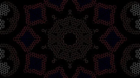 Abstract background stripes and with shining light dots.Animation with circles Stock Footage 304754485