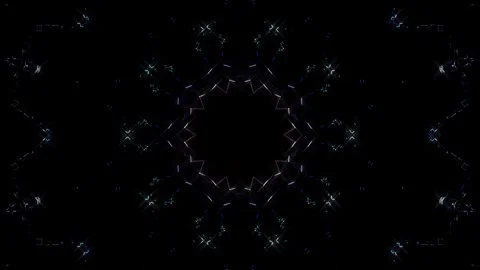 Abstract background stripes and with shining light dots.Animation with circles Stock-Footage 305878347