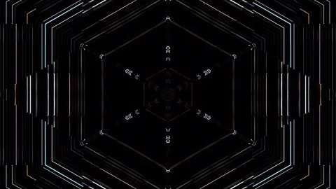 Abstract background stripes and with shining light dots.Animation with circles Stock-Footage 306005401