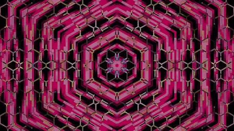 Abstract background stripes and with shining light dots.Animation with circles Stock Footage 306317822