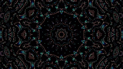 Abstract background stripes and with shining light dots.Animation with circles Video stock 307304108