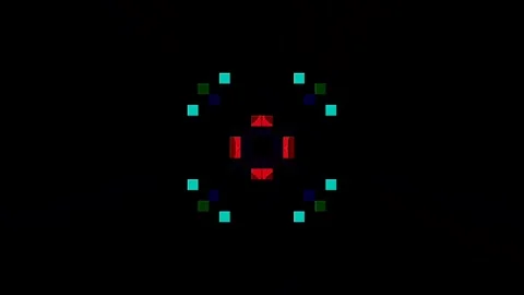 Abstract background stripes and with shining light dots.Animation with circles Stock Footage 307624635