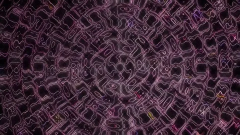Abstract background stripes and with shining light dots.Animation with circles Video stock 307713709