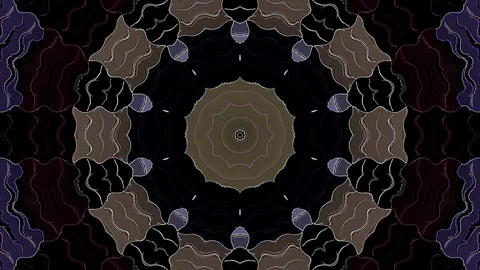 Abstract background stripes and with shining light dots.Animation with circles Video stock 308649637