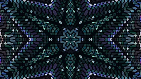 Abstract background stripes and with shining light dots.Animation with circles Video stock 309119270