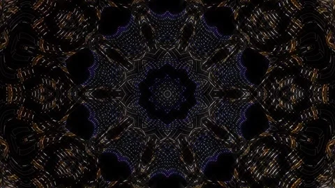 Abstract background stripes and with shining light dots.Animation with circles Stock Footage 309884701