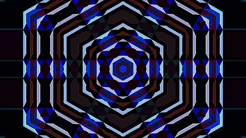 Abstract background stripes and with shining light dots.Animation with circles Video stock 310061653