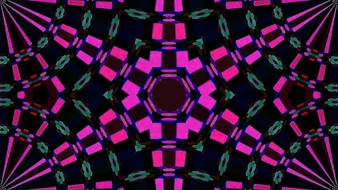 Abstract background stripes and with shining light dots.Animation with circles Stock Footage 310062053