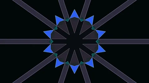 Abstract background stripes and with shining light dots.Animation with circles Stock Footage 310331121