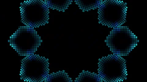 Abstract background stripes and with shining light dots.Animation with circles Video stock 310331146