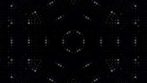 Abstract background stripes and with shining light dots.Animation with circles Video stock 311333346