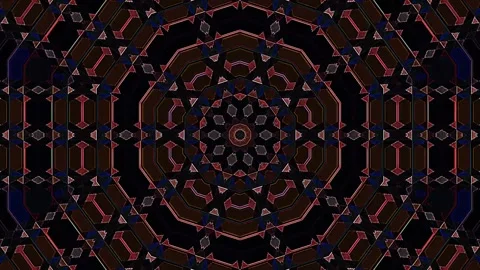 Abstract background stripes and with shining light dots.Animation with circles Stock-Footage 311337005