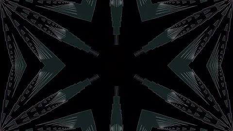 Abstract background stripes and with shining light dots.Animation with circles Video stock 311879271