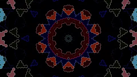 Abstract background stripes and with shining light dots.Animation with circles Video stock 321012500