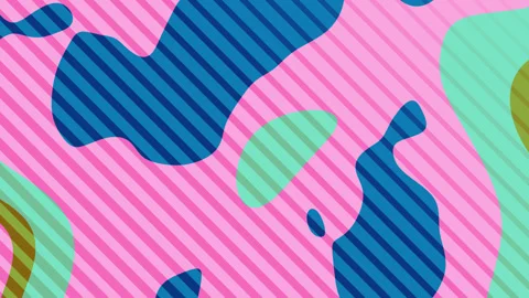 Abstract background with stripes blobs and bright colors. 스톡 동영상 320621463