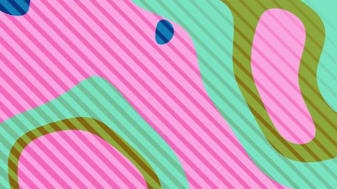 Abstract background with stripes blobs and bright colors. 스톡 동영상 324685339