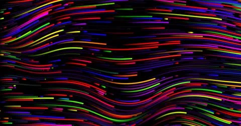 Abstract background of stripes consisting of circles of different colors and Stock Illustration