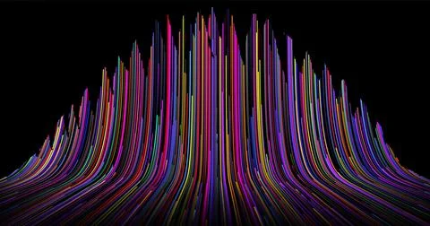 Abstract background with stripes of different colors and gradients. Particles Stock Illustration