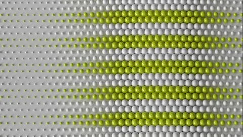 Abstract background stripes with glossy green and white sphere Stock Footage 133493788