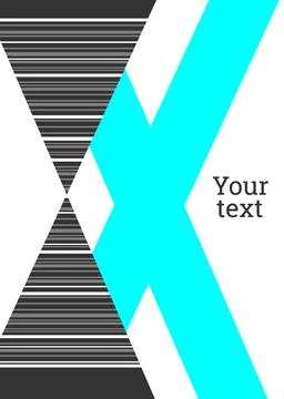 Abstract background in the style of Memphis. Geometric cover design. Fashiona 库存插图