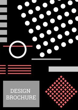 Abstract background in the style of Memphis. Geometric cover design. Fashiona Illustrazione stock