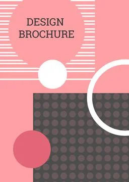 Abstract background in the style of Memphis. Geometric cover design. Fashiona Stock Illustration