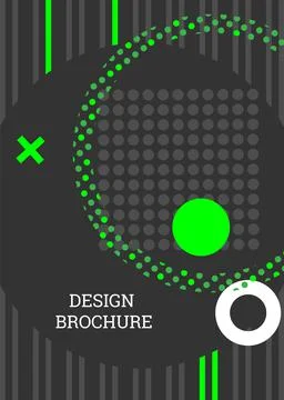 Abstract background in the style of Memphis. Geometric cover design. Fashiona Illustrazione stock