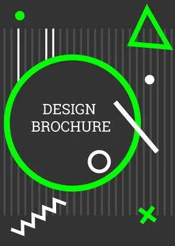 Abstract background in the style of Memphis. Geometric cover design. Fashiona Stock Illustration