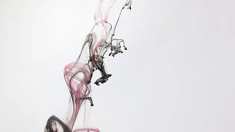 Abstract background. Stylish background. Black and pink watercolor ink Stock-Footage 120619243