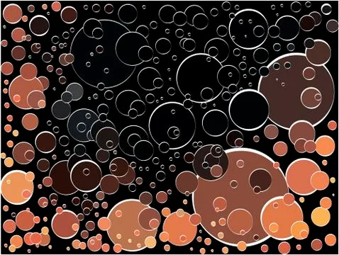 Abstract background stylized gas bubbles in the beverage Stock Illustration